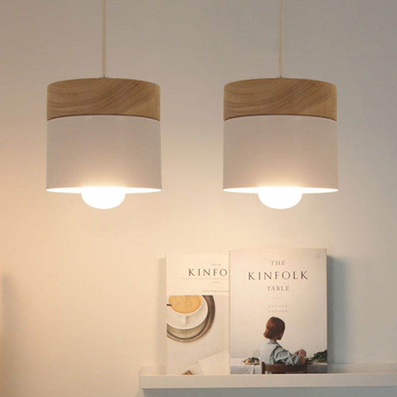 Valentina Suspension LED Macaron Nordique Métal/Bois Chambre - Neutralighting
