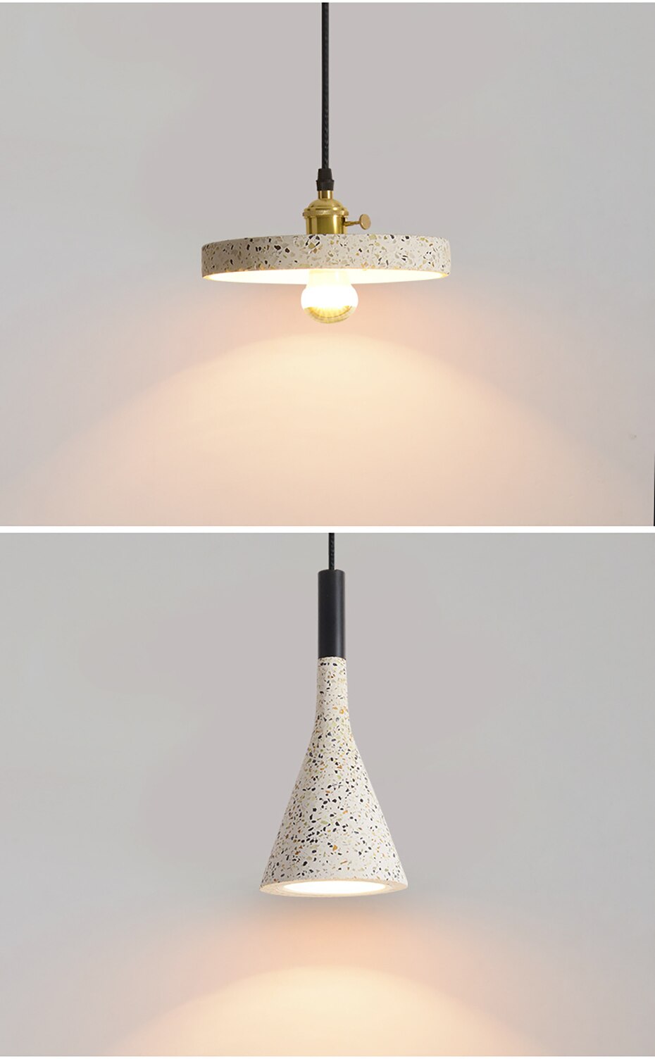 Arisha Luminaires Suspendus LED Élégant Nordiques Ciment Chambre - Neutralighting