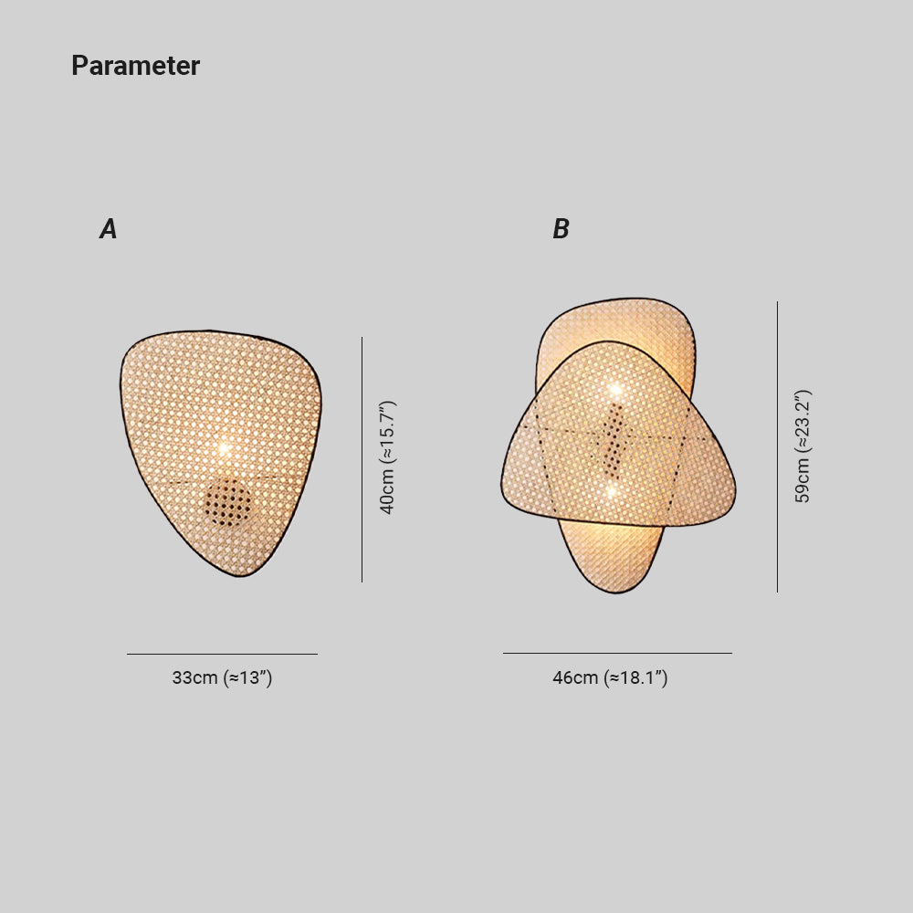 Uvelan Applique Murale Art Naturel Bambou