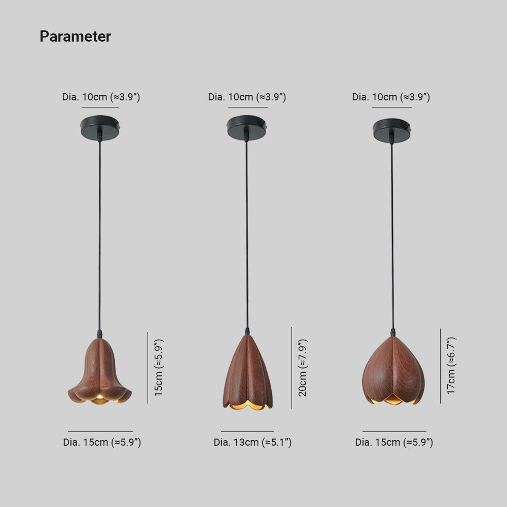 Ritta Fleur Vintage LED Suspension Métal Résine Salle à Manger - Neutralighting