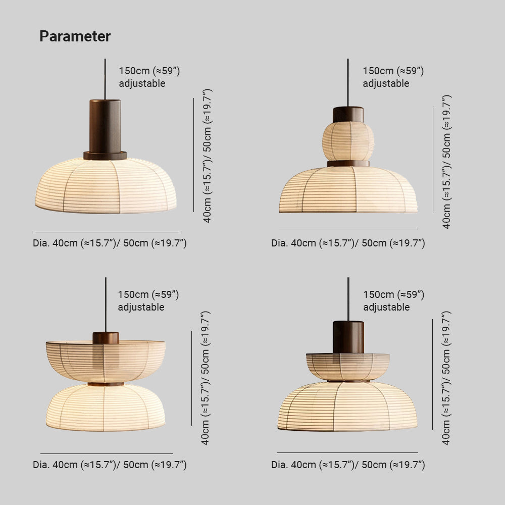 Ritta Moderne LED Conique Métale Suspension Chambre à Coucher - Neutralighting