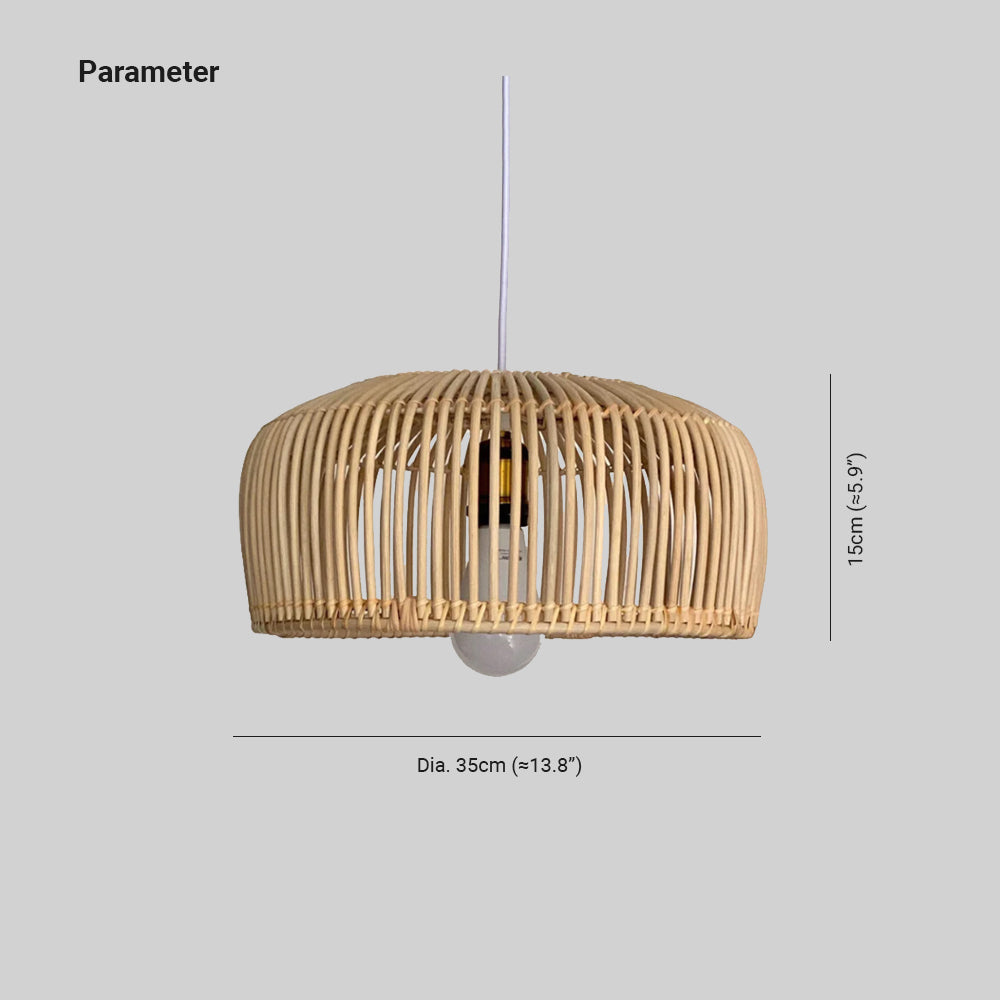 Ritta Noix de Coco Bosquet Suspension Rotin Chambre à Coucher Salle à Manger - Neutralighting