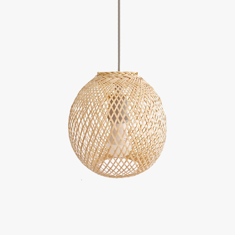 Ritta Suspension Ronde Créative Bambou Chambre à Coucher Salon - Neutralighting