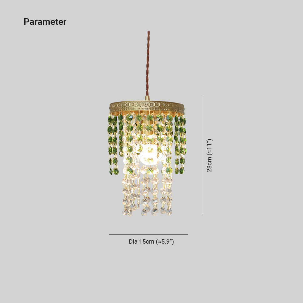 Kristy Suspension Vintage Cristal Métal Chambre à Coucher - Neutralighting