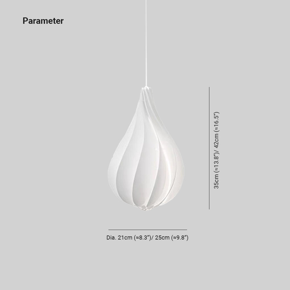 Valentina Suspension en Forme de Bourgeon Nordique Résine Salon - Neutralighting