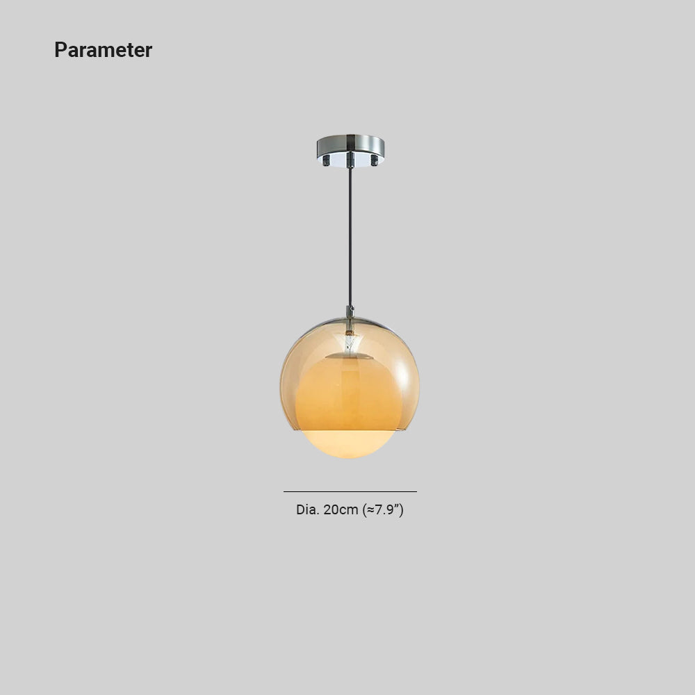 Valentina Minimaliste LED Suspension Métal/Verre Chambre À Coucher - Neutralighting