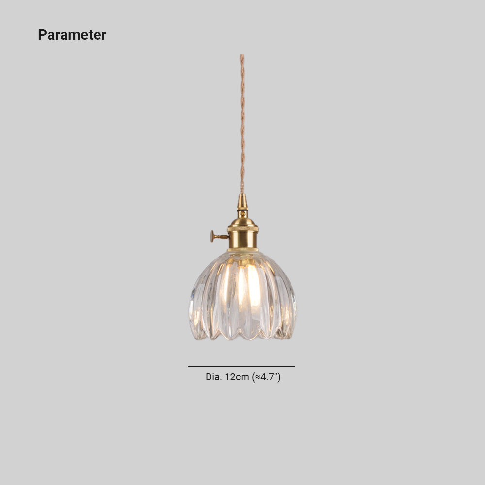Valentina Rétro LED Suspension Verre Salon - Neutralighting