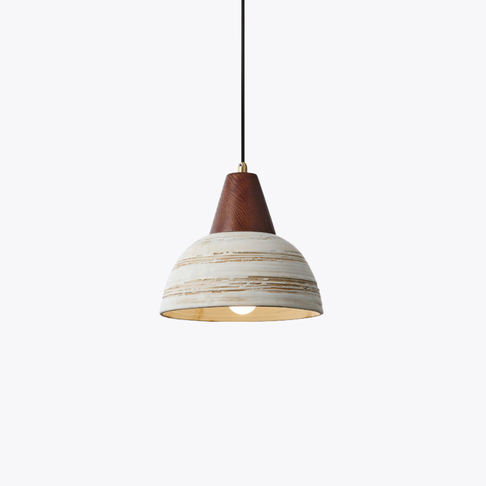 Muto Nordique LED Suspension Métal/Céramique/Bois Chambre À Coucher - Neutralighting