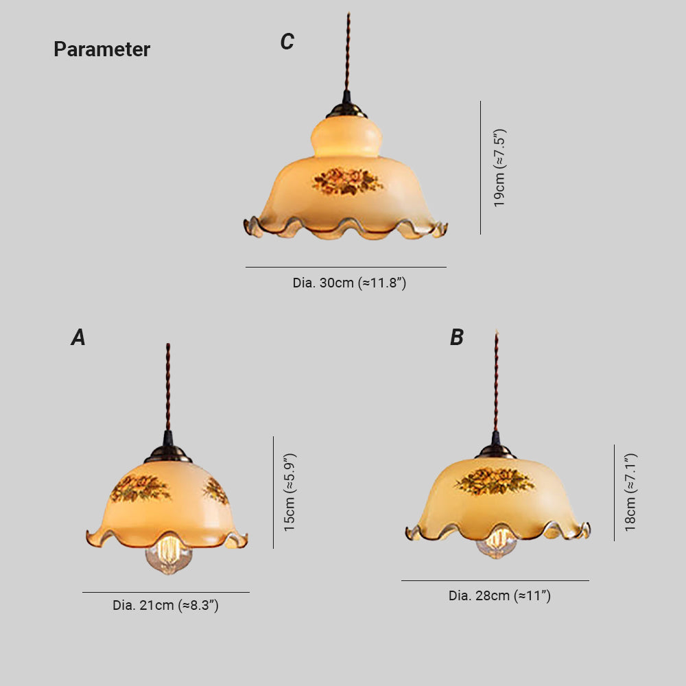 Valentina Moderne Fleurs Métal/Verre Suspension Salle d'étude/ Salon - Neutralighting