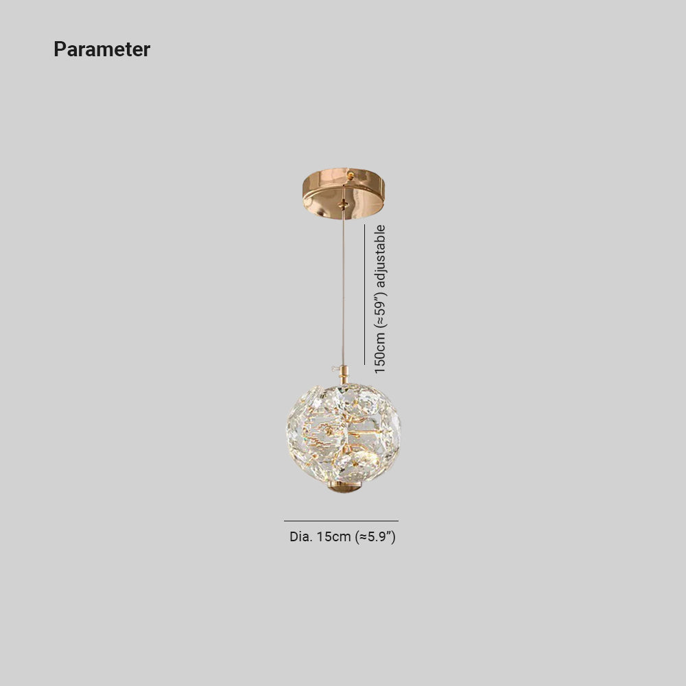 Kristy Luxe LED Suspension Cristal Salon - Neutralighting