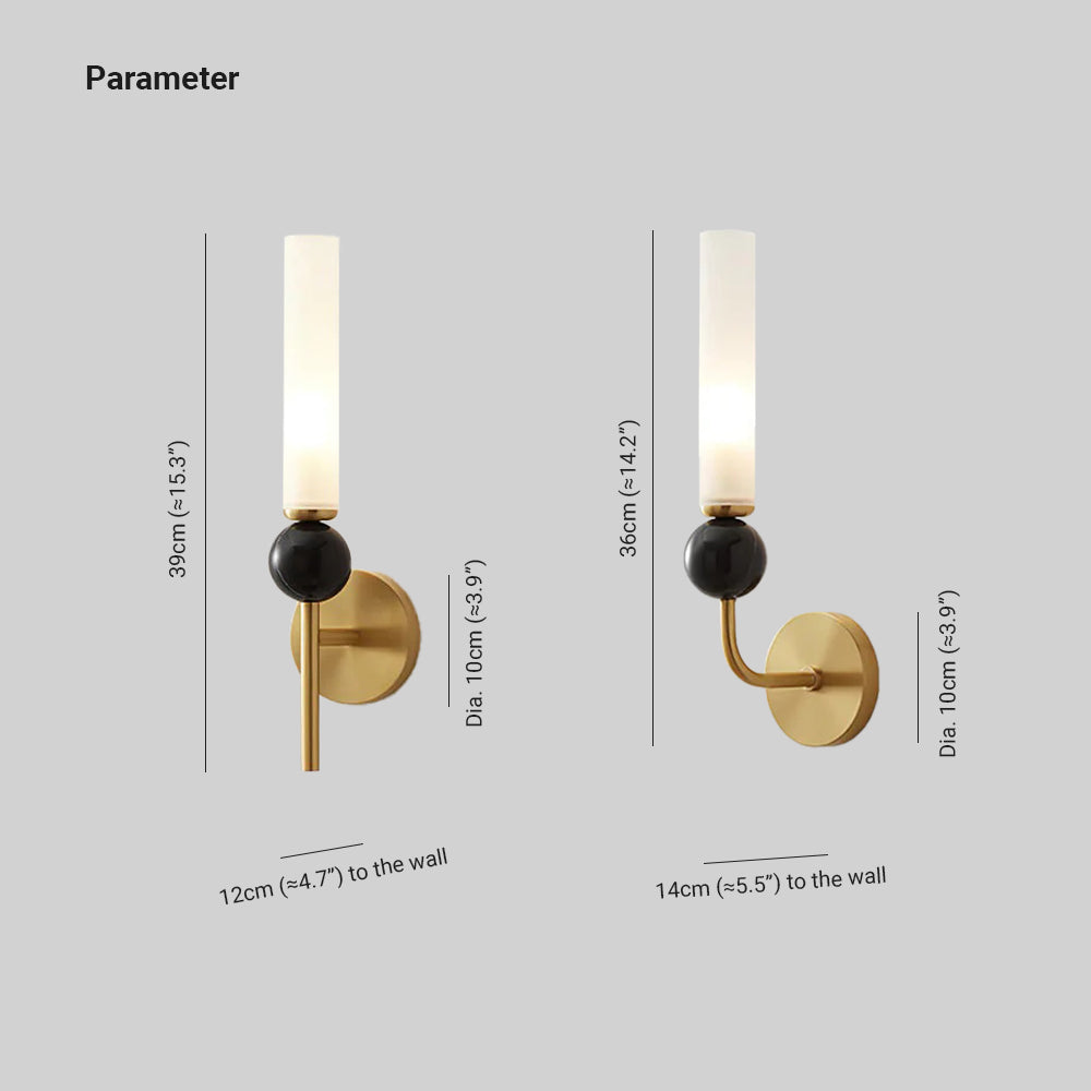 Arisha Luxueux LED Cuivre Intérieur Applique Murale Couloir