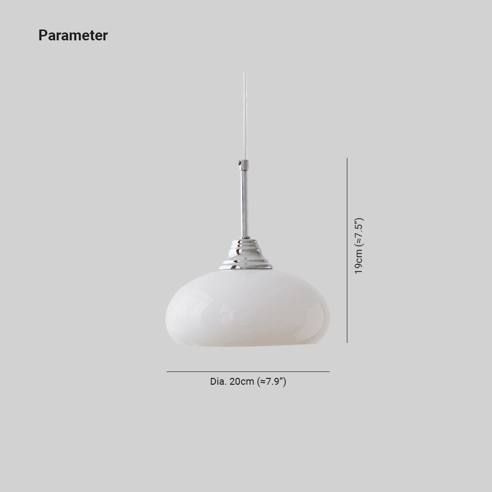 Valentina Simple Verre Métal Suspension Chambre à Coucher/Salle d'étude - Neutralighting