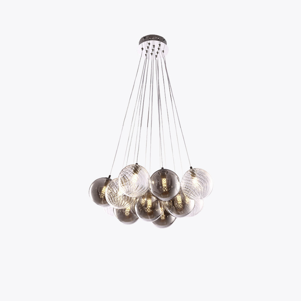 Valentina Moderne Suspension Métal Verre Salon Salle à Manger - Neutralighting