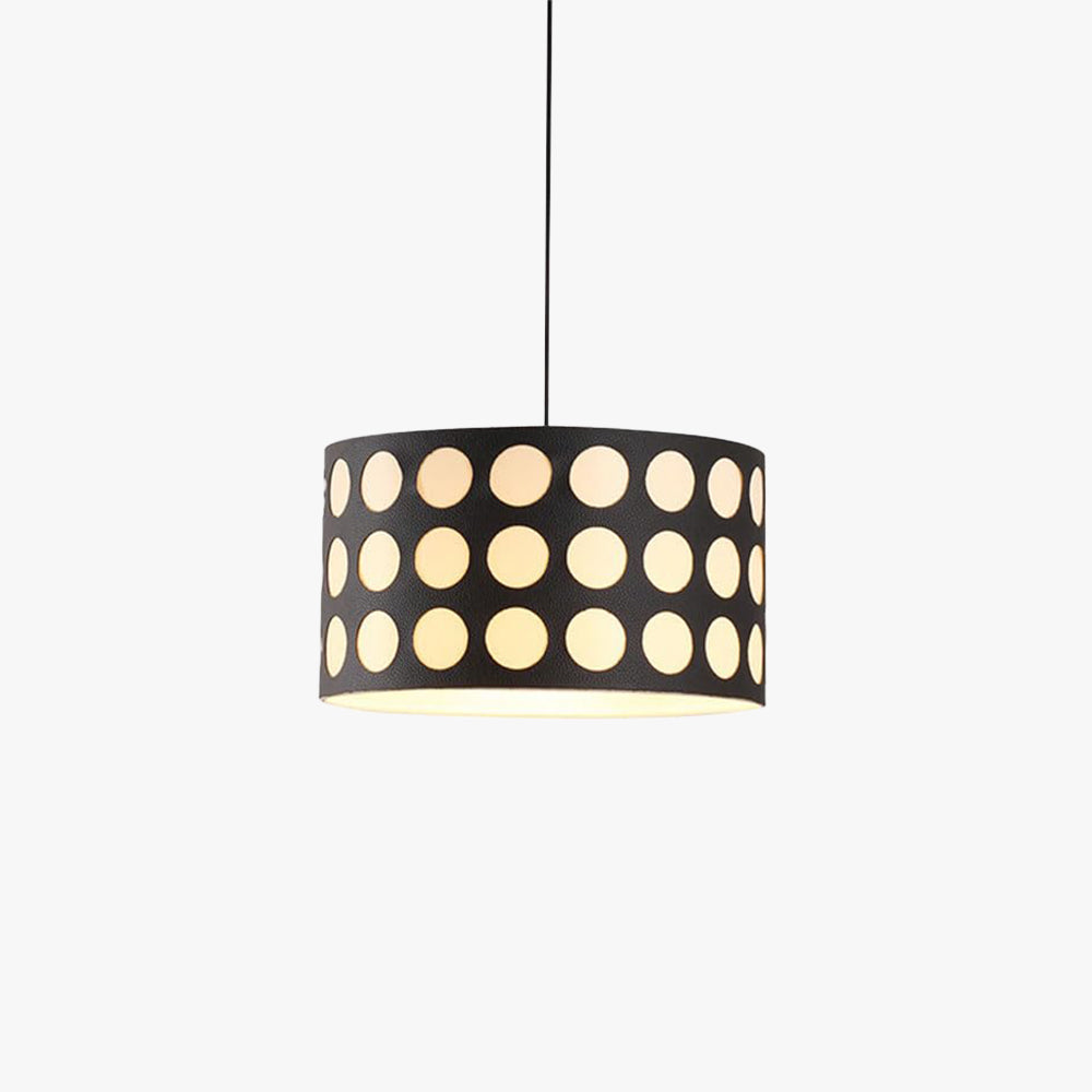 Valentina Rétro Ronde LED Suspension Métal/Tissu Salon - Neutralighting