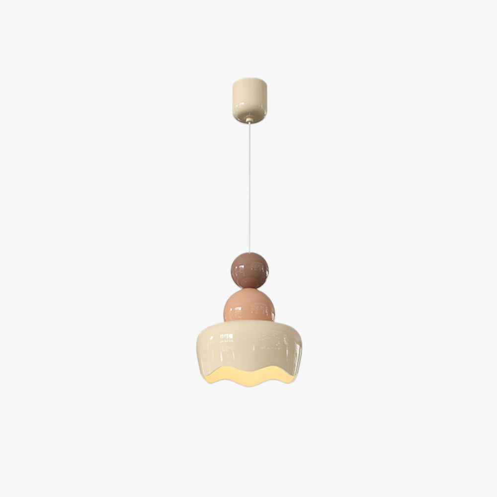 Valentina Poupée Sunny Rain LED Suspension Crème Résine Chambre à coucher - Neutralighting