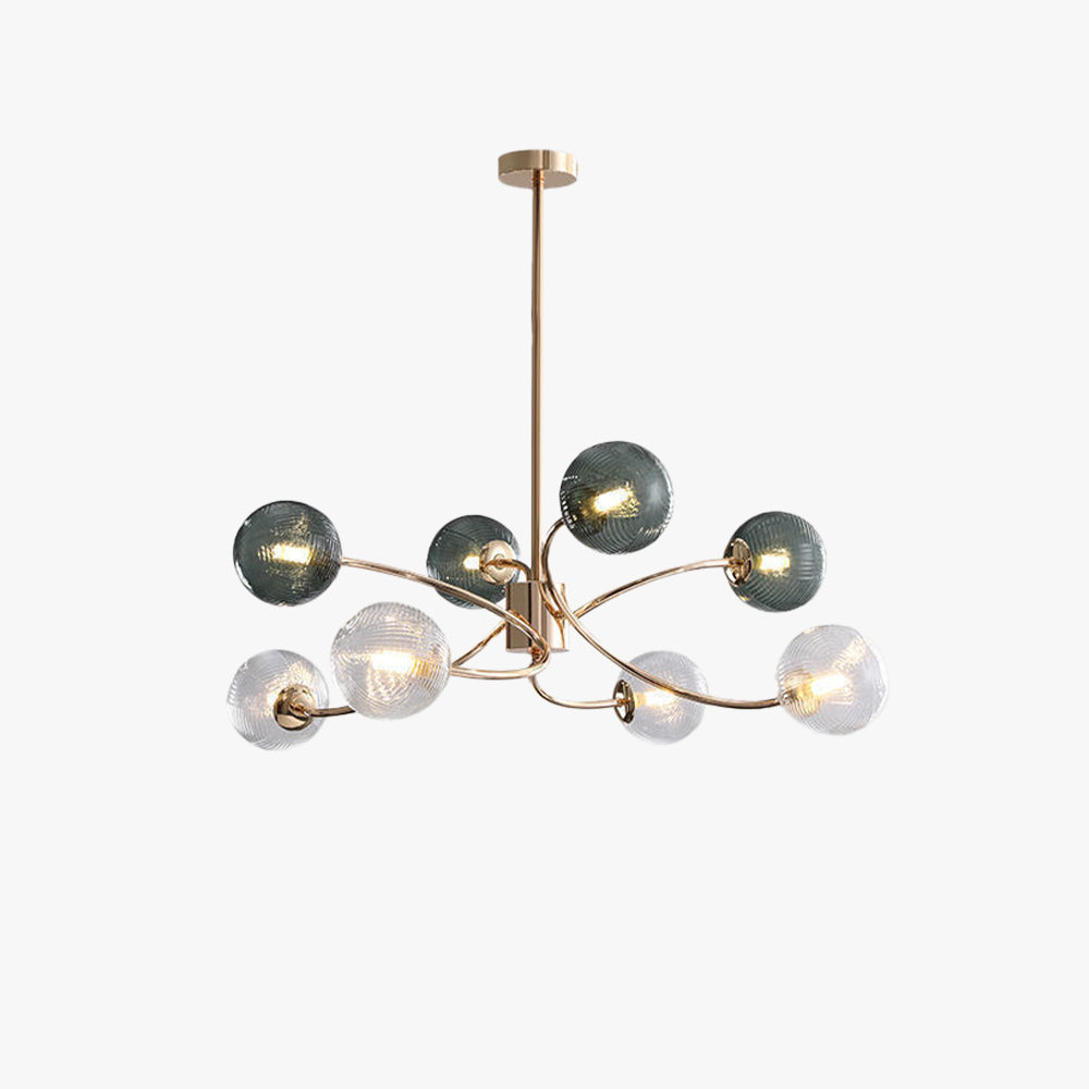 Valentina Moderne LED Suspension Métal Verre Chambre à coucher - Neutralighting