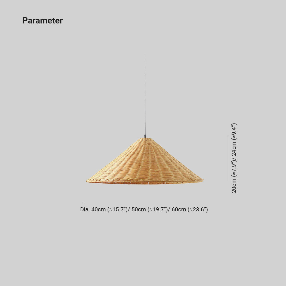 Ritta Vintage Artisanal LED Rotin Suspension Salon - Neutralighting
