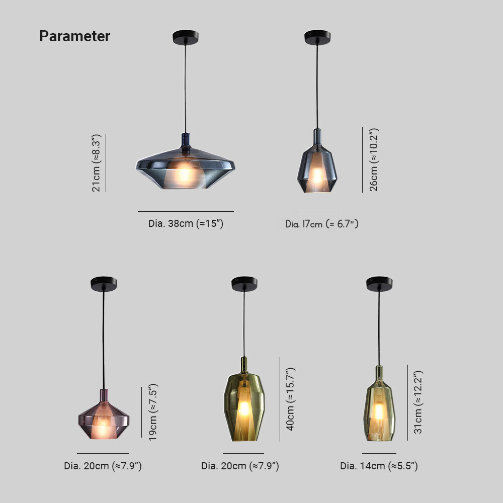 Valentina Moderne Verre Suspension Salon - Neutralighting