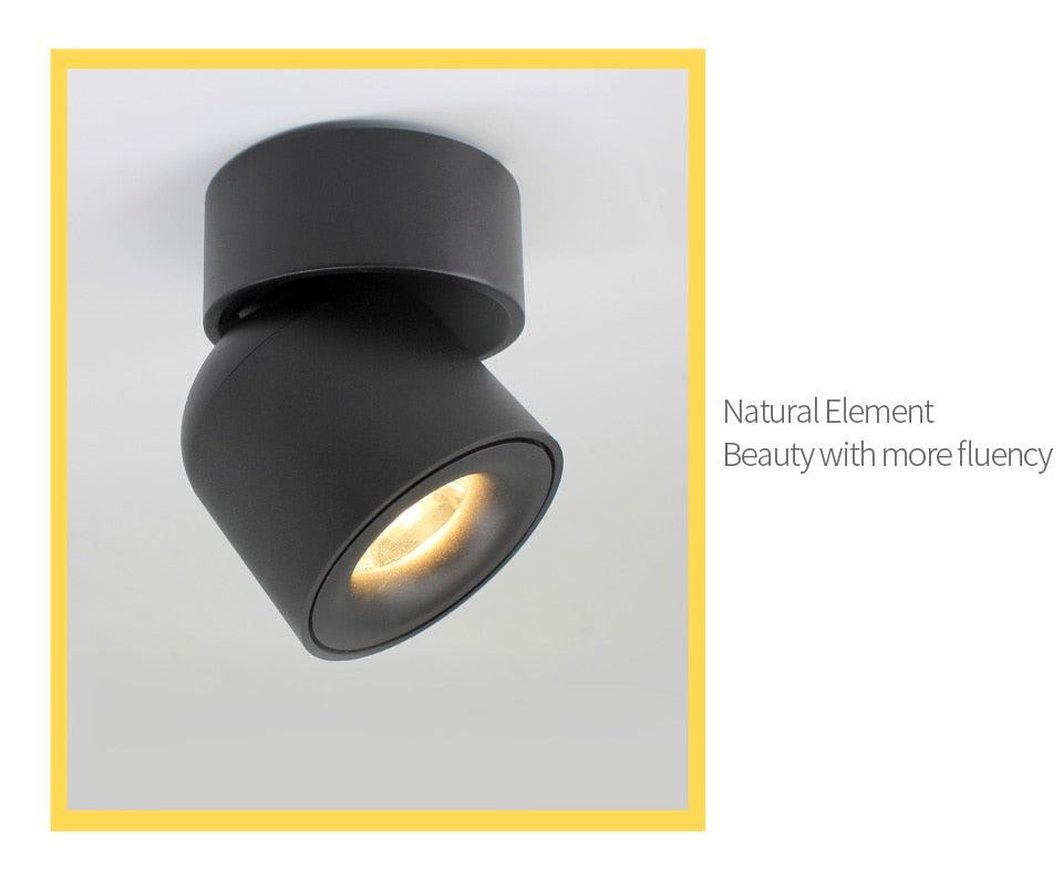 Arisha Plafonnier Spot LED Encastré Modern, Métal, Noir/Blanc, Salon/Salle à Manger - Neutralighting