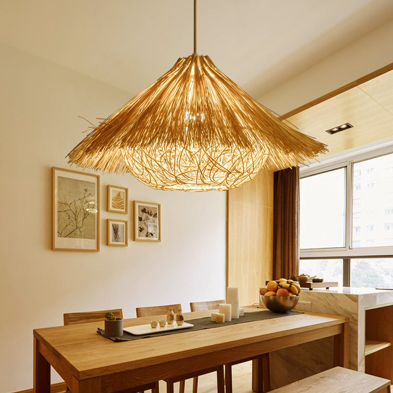Suspension en rotin tissé à la main - Neutralighting