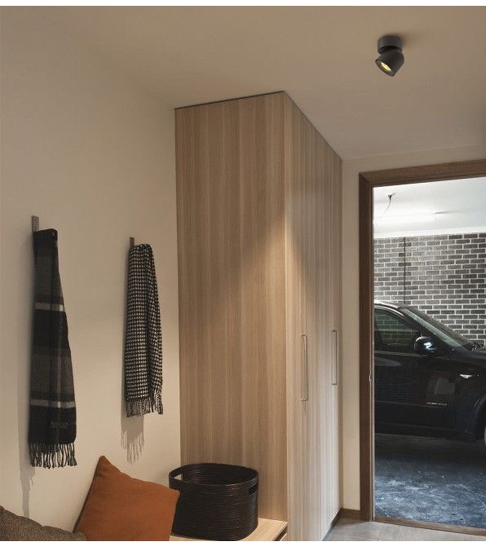 Arisha Plafonnier Spot LED Encastré Modern, Métal, Noir/Blanc, Salon/Salle à Manger - Neutralighting