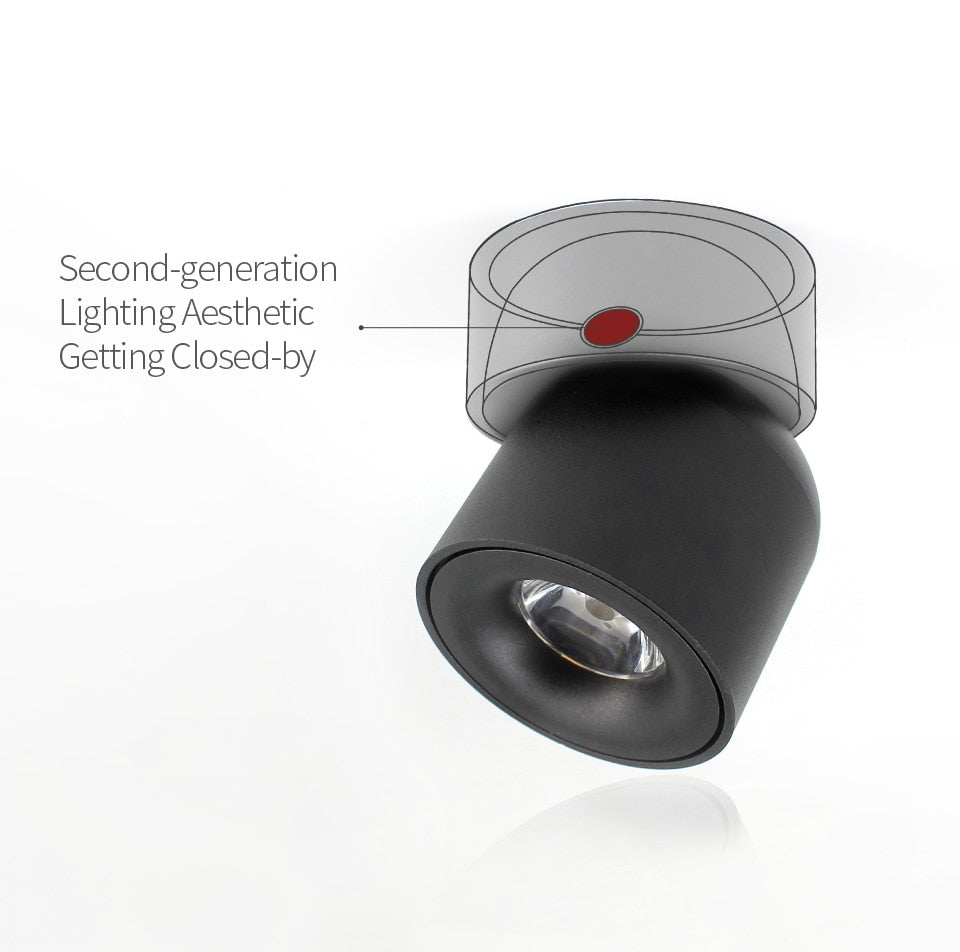 Arisha Plafonnier Spot LED Encastré Modern, Métal, Noir/Blanc, Salon/Salle à Manger - Neutralighting
