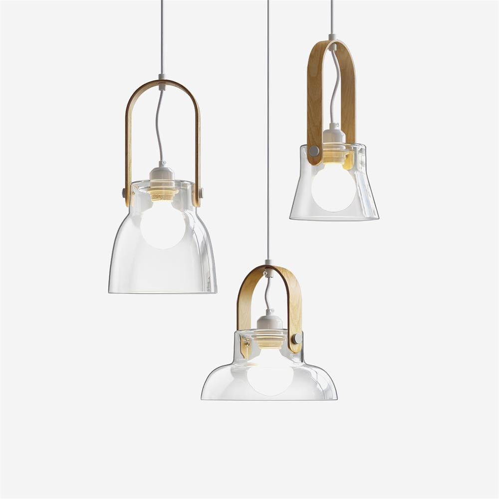 Hailie Suspension Clair Verre Rustique Moderne - Neutralighting