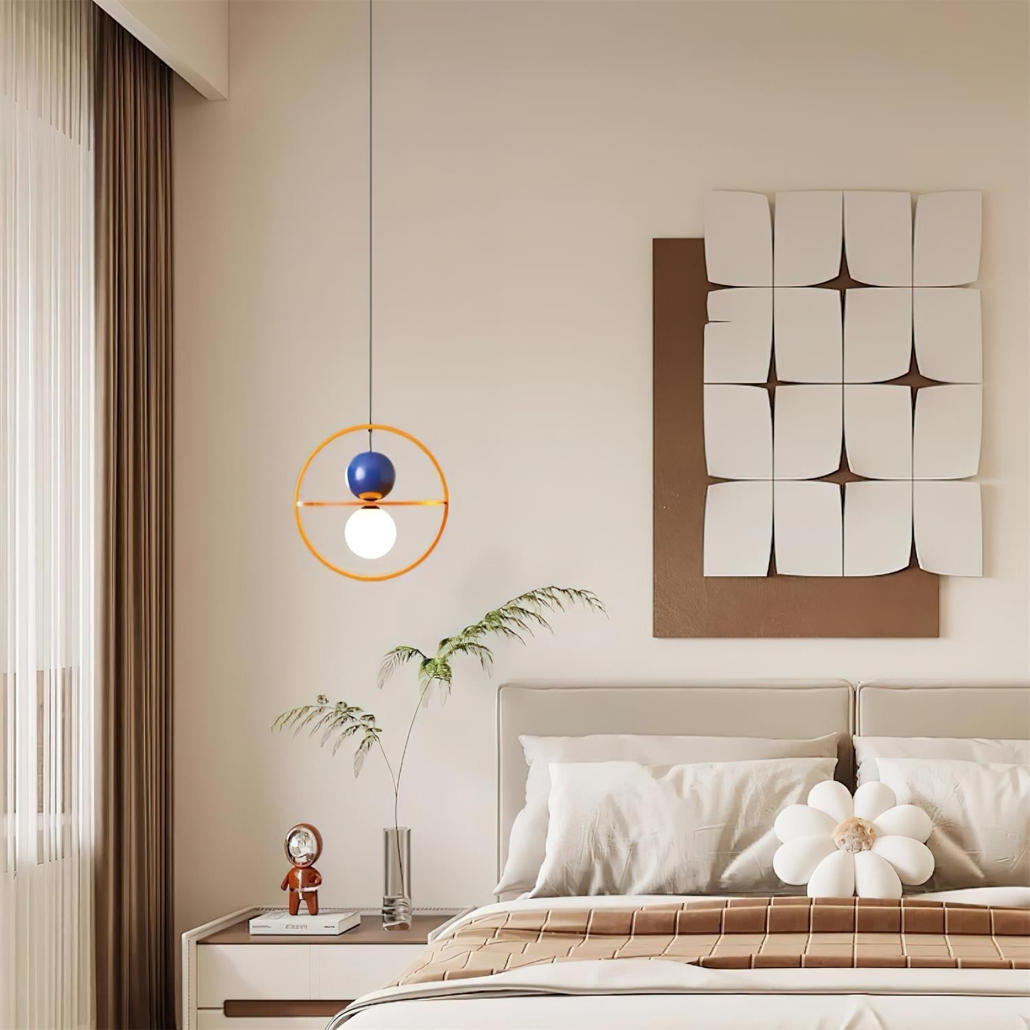 Halo Duo Sculptural Orb Pendant Lamp - Letslighting