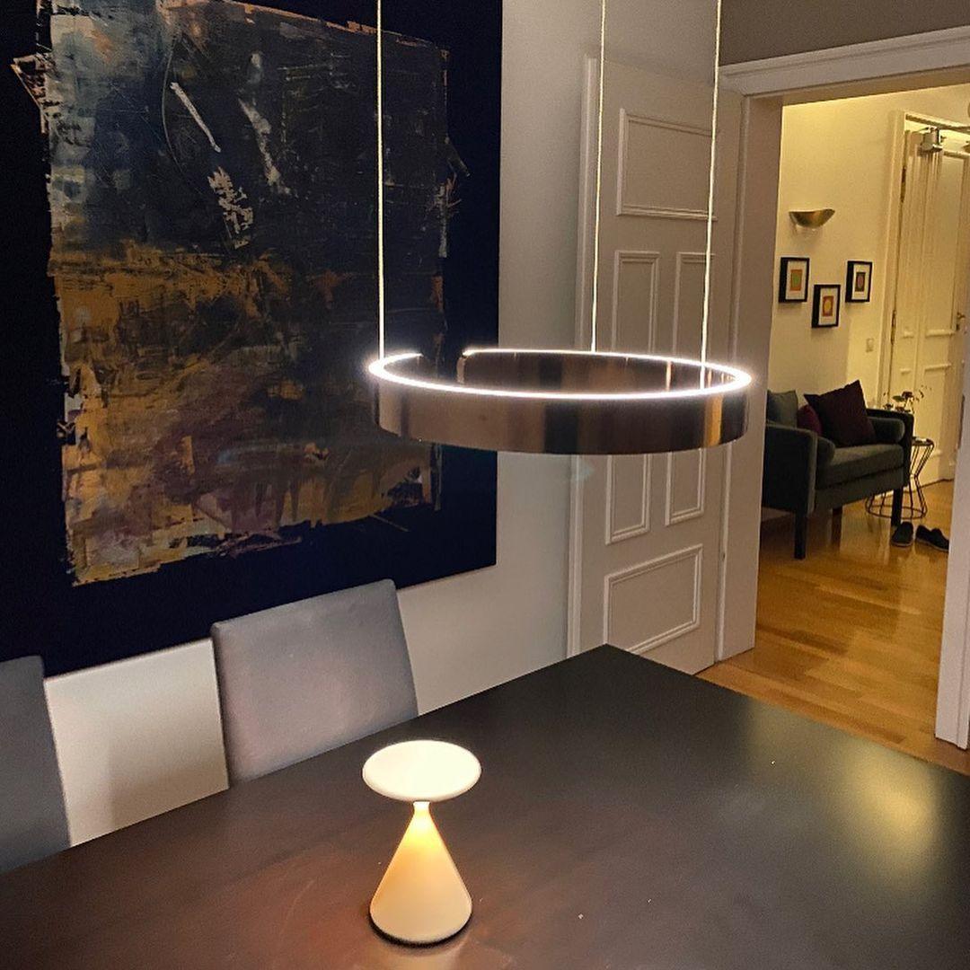 Halo LED Lampe Suspendue Circulaire Élégante Moderne - Neutralighting