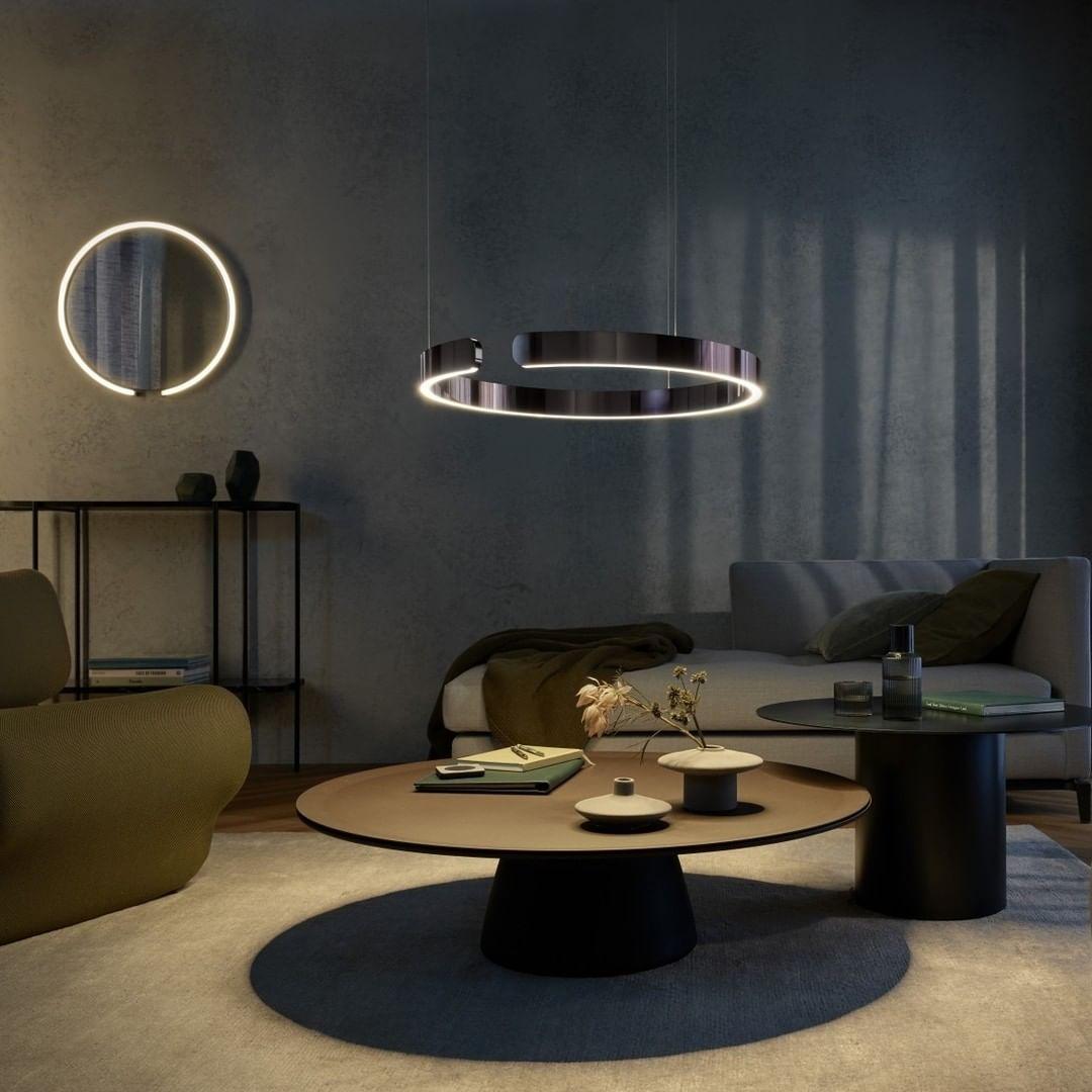 Halo LED Lampe Suspendue Circulaire Élégante Moderne - Neutralighting