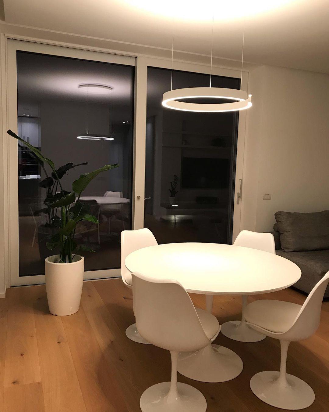 Halo LED Lampe Suspendue Circulaire Élégante Moderne - Neutralighting