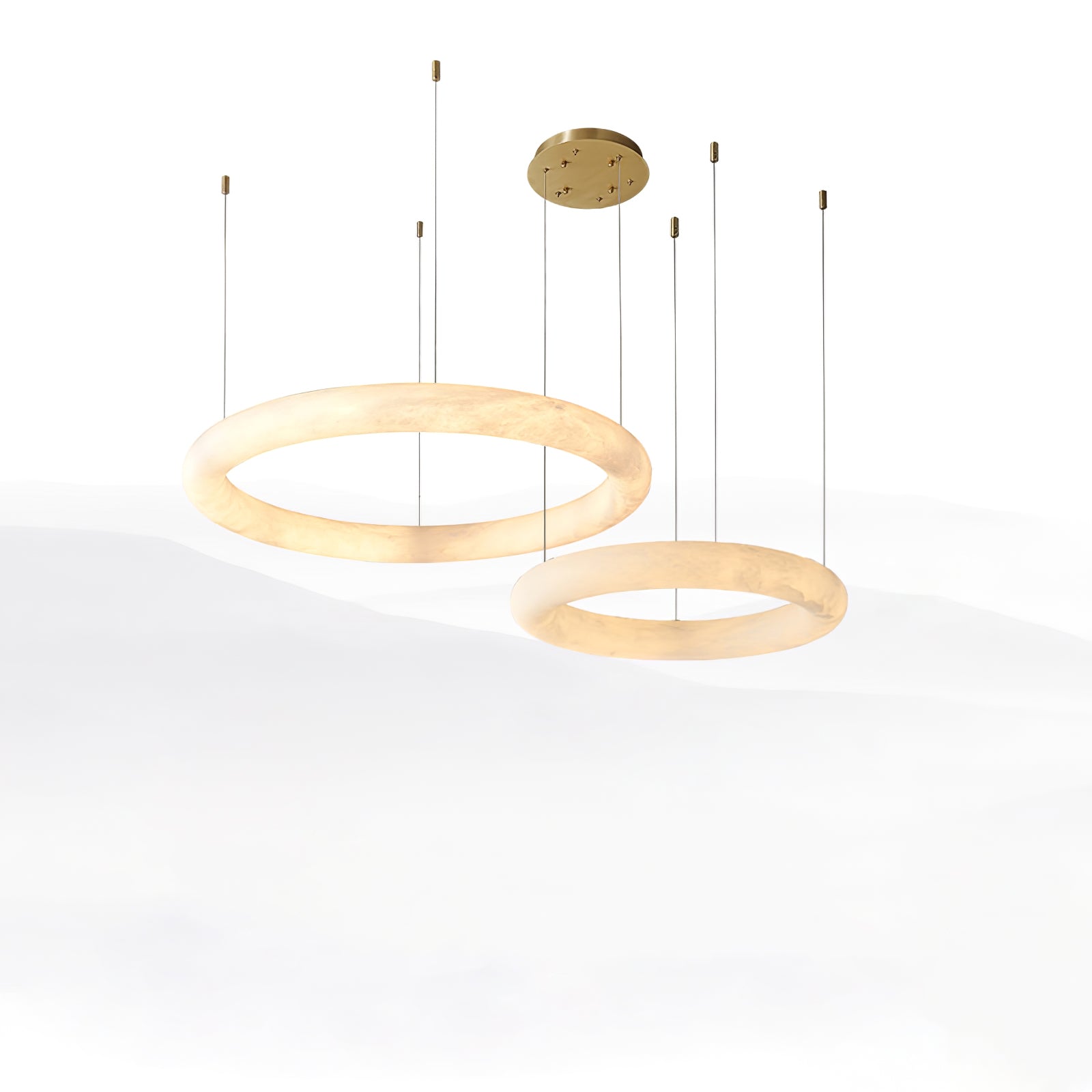 Erzorila Circular Alabaster Pendant Light - Letslighting