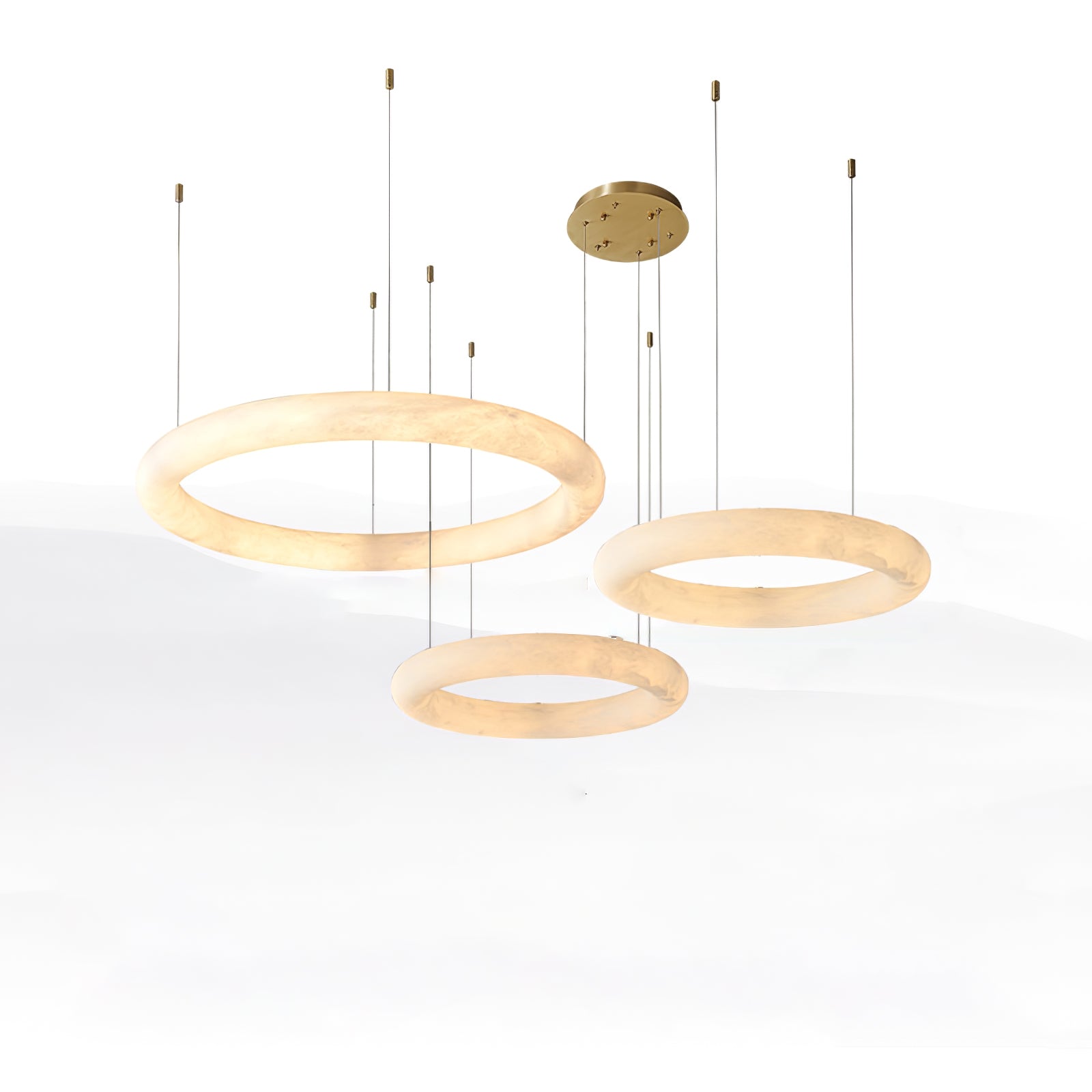 Erzorila Circular Alabaster Pendant Light - Letslighting