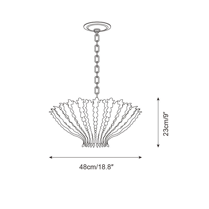 Geyon Lustre Feuille Dorée - Neutralighting