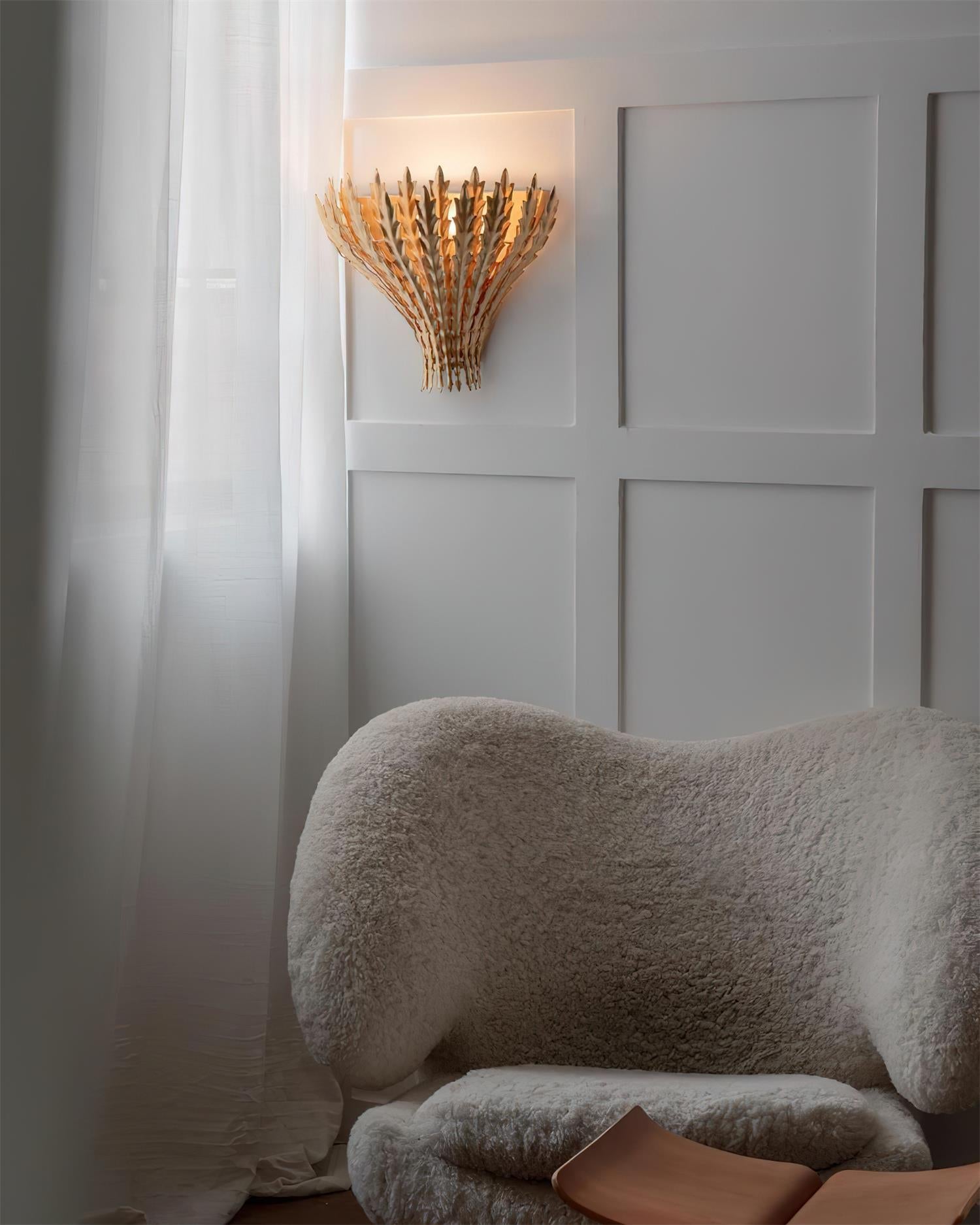Wall Light Handmade Leaf Motif Body Elegant Sconce - Letslighting