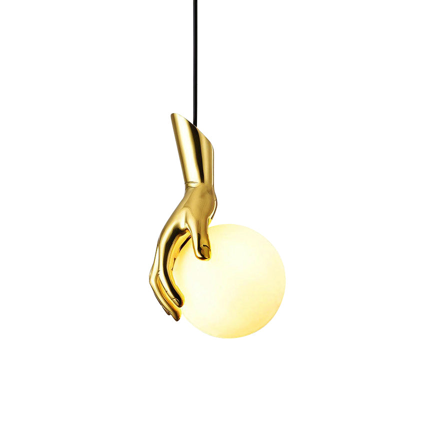Avnorira Suspension Globe Verre Laiton Main - Neutralighting