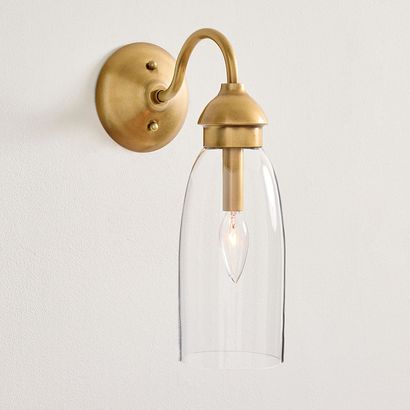 Nydoreth Applique Murale Cuivre Verre Moderne - Neutralighting