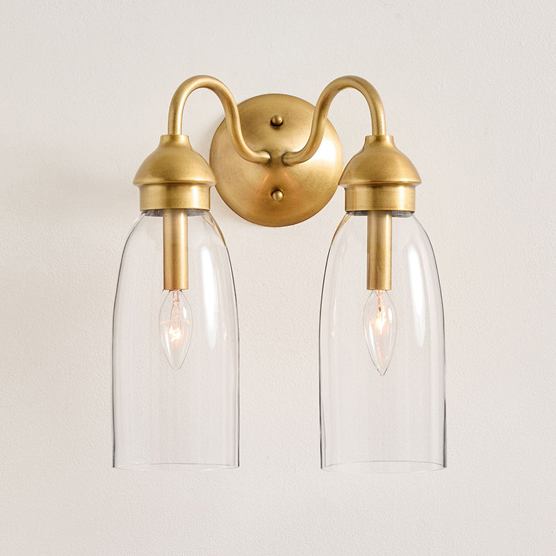 Nydoreth Applique Murale Cuivre Verre Moderne - Neutralighting