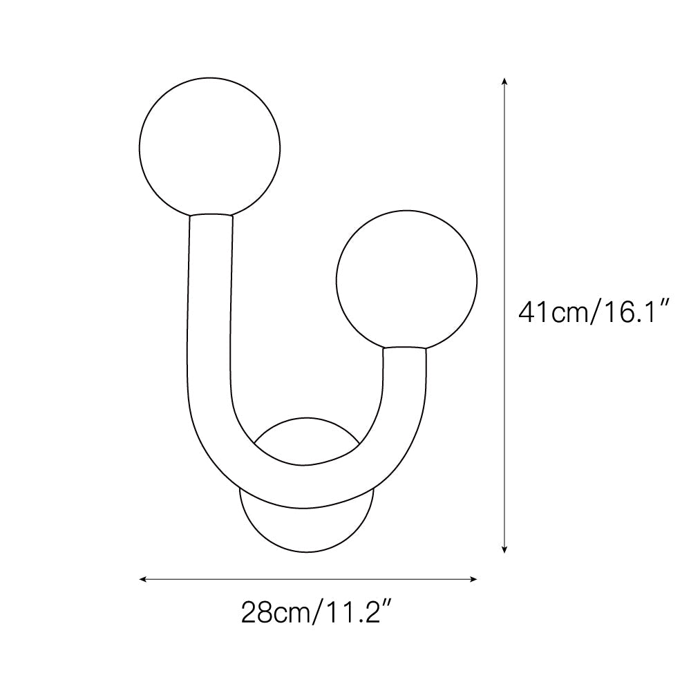 Zoshaos Applique Murale Laiton Verre Moderne Joyeuse - Neutralighting