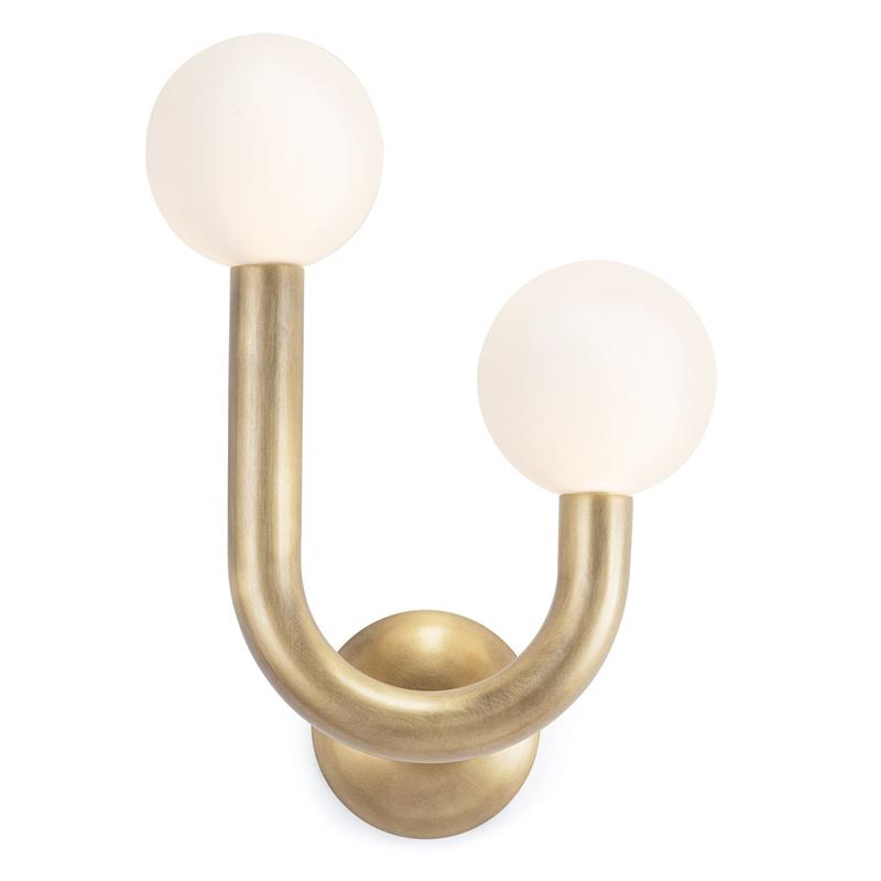 Zoshaos Applique Murale Laiton Verre Moderne Joyeuse - Neutralighting