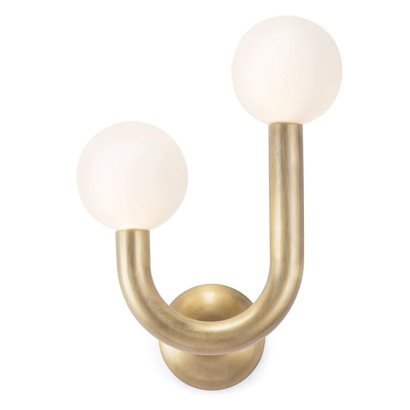 Zoshaos Applique Murale Laiton Verre Moderne Joyeuse - Neutralighting