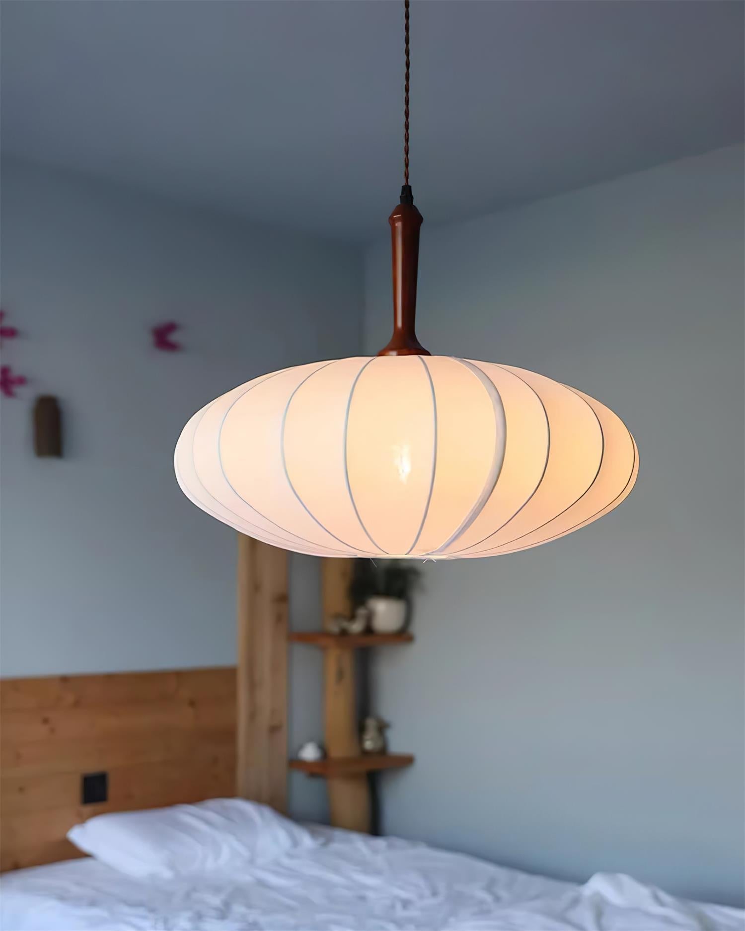 Hashira Tissu Suspension Ovale Mid Century - Neutralighting