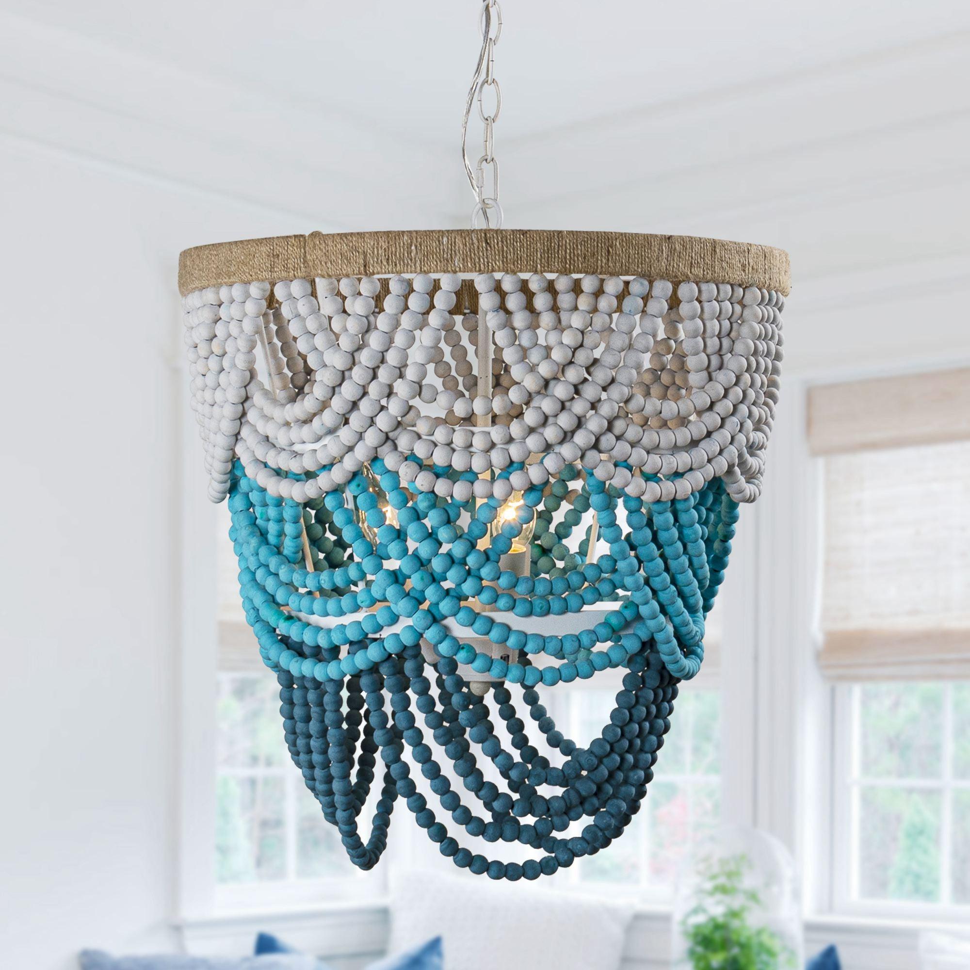 Alshaila Postmodern Luxury Wooden Metal Chandelier - Lamp Copper