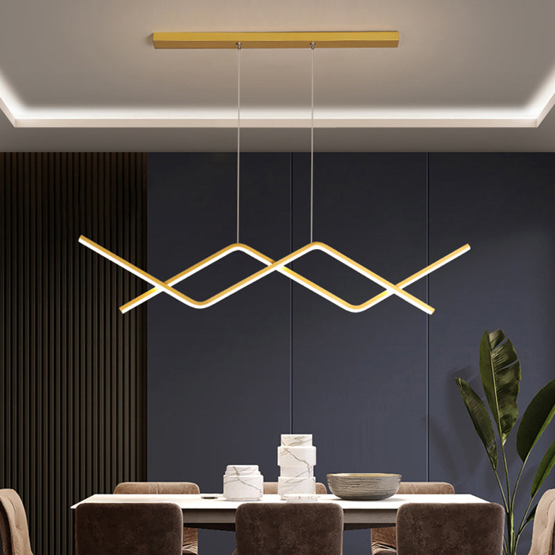 Arisha Luminaires Suspension Lineaire Minimaliste En Aluminium Pour La Cuisine Ou Salon - Neutralighting