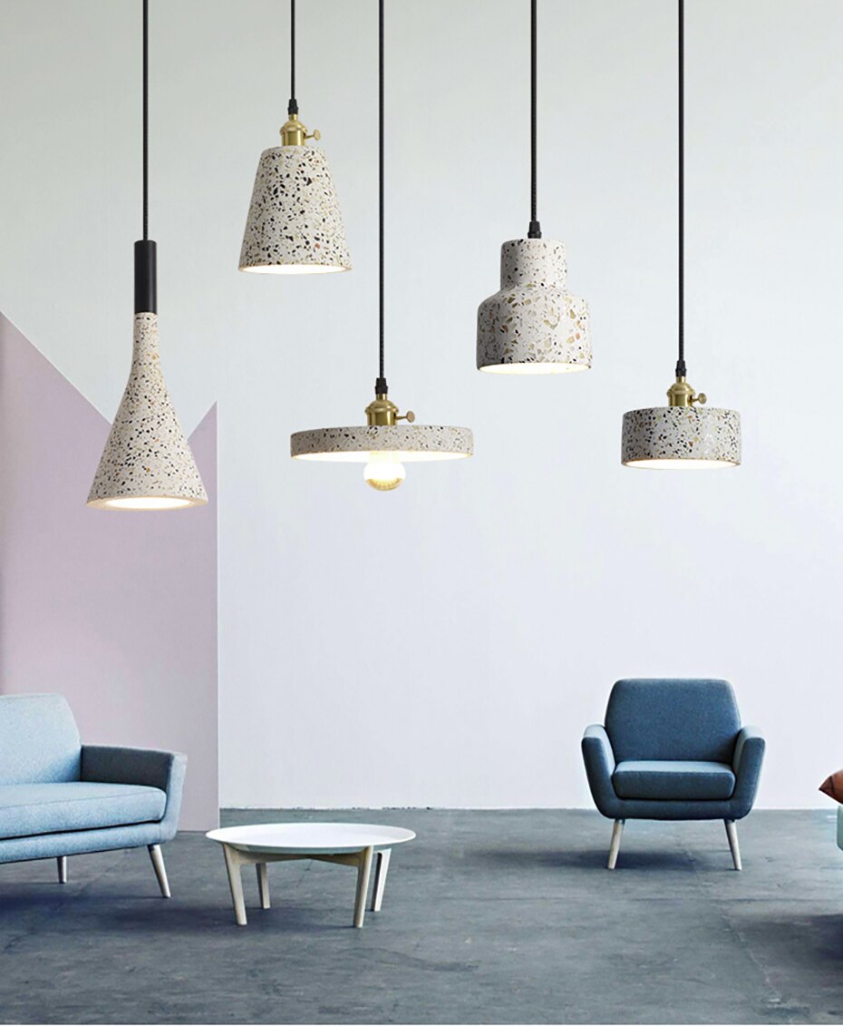 Arisha Luminaires Suspendus LED Élégant Nordiques Ciment Chambre - Neutralighting