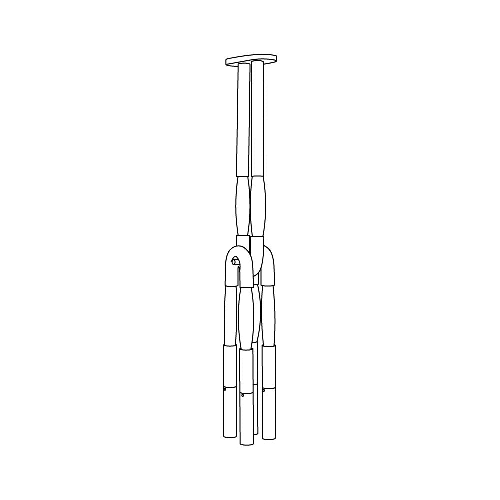 Cacarir Suspension Traditionnelle Art Métal Noir - Neutralighting
