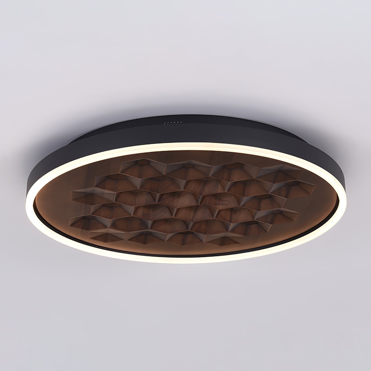 Cevynira Textured Bronze Flush Mount - Blowlighting