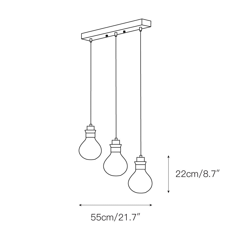 Votheor Suspension Moderne Unique Corde Verre - Neutralighting