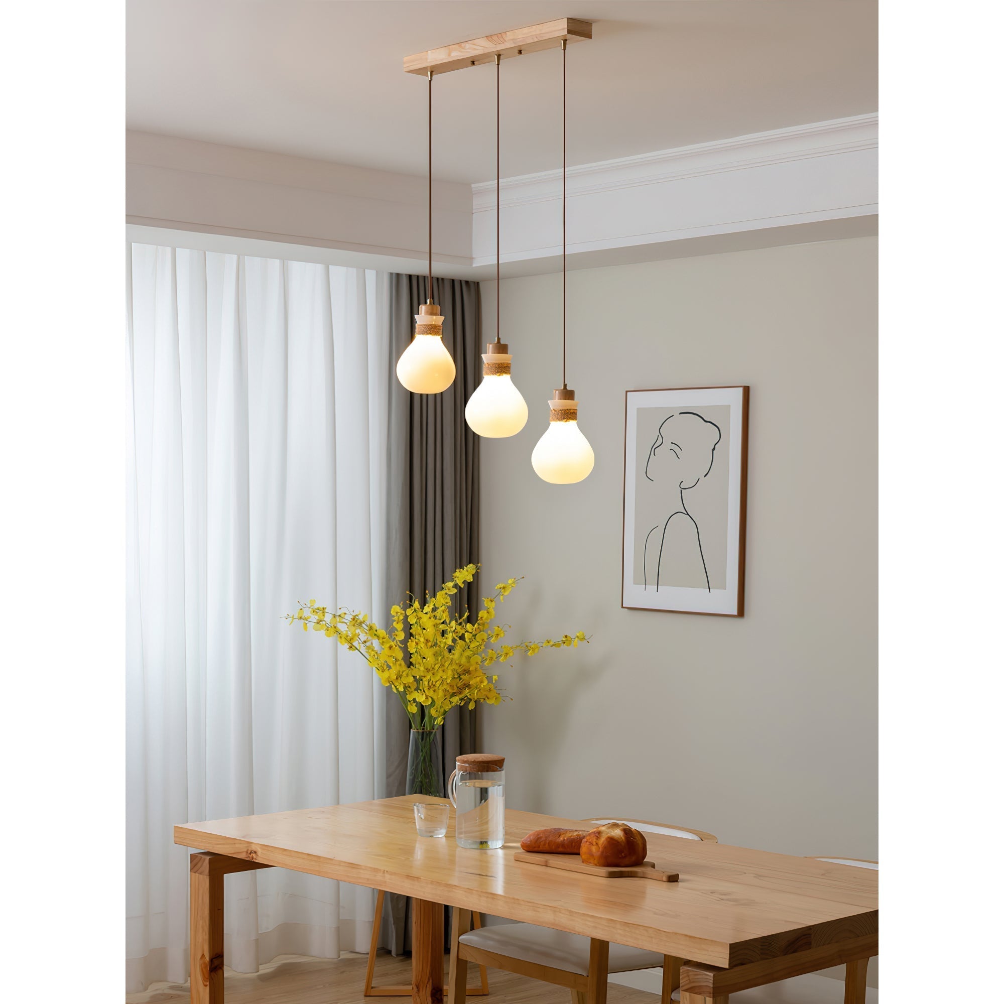 Votheor Suspension Moderne Unique Corde Verre - Neutralighting