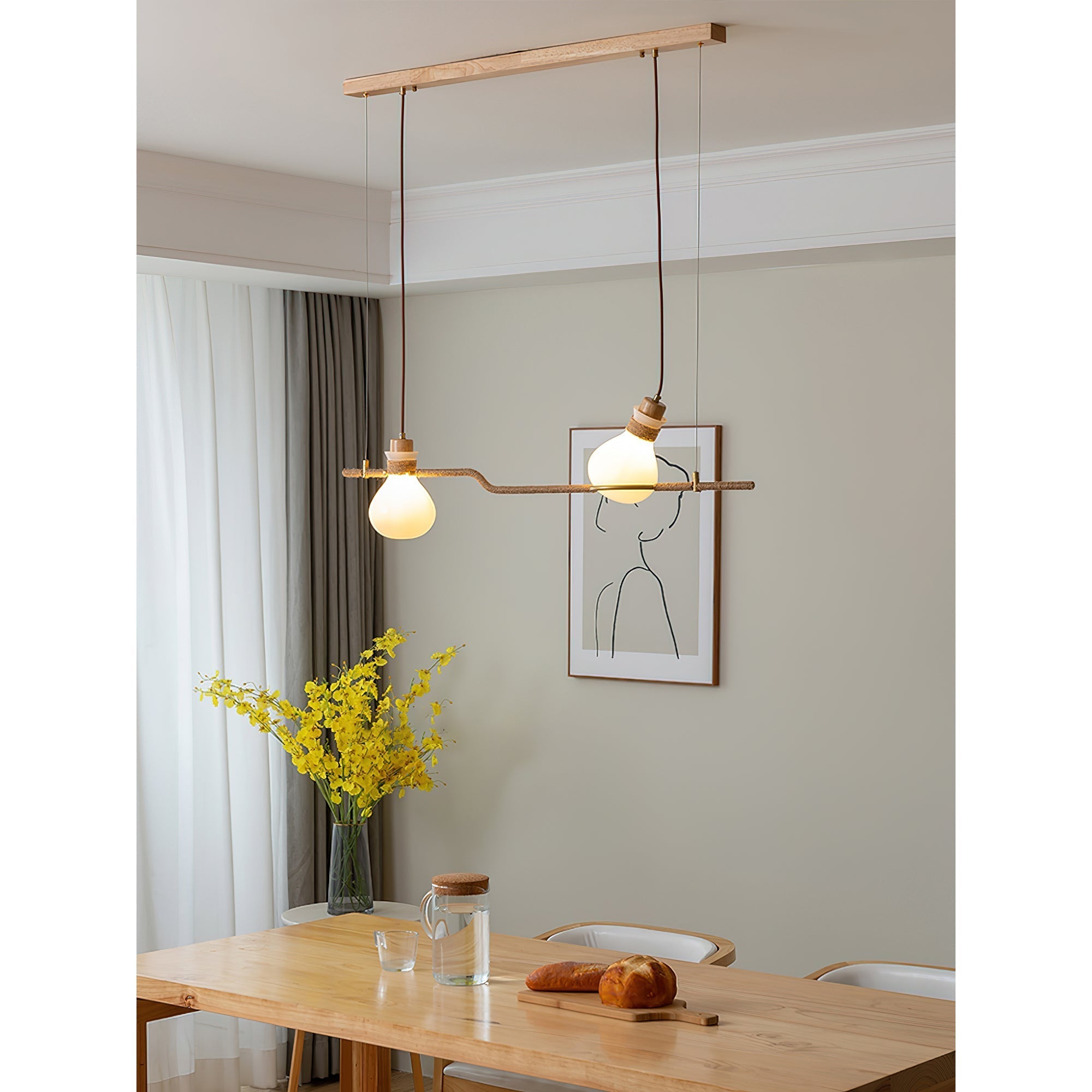 Votheor Suspension Moderne Unique Corde Verre - Neutralighting